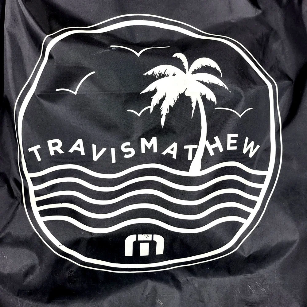 Travis Mathew Black Drawstring Backpack  #‎ 653